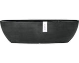 Ghiveci Ecopots Sofia Cu Sistem De Irigare Plastic 56x14x16 Cm Gri Inchis