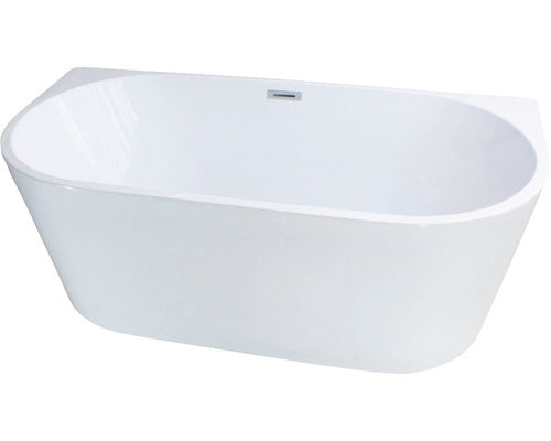Cada de baie dreptunghiulara freestanding Linea Eco 75x150x58 cm acril alb