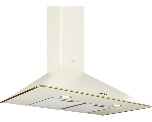 Hota incorporabila decorativa Teka DOS 90.1 BEIGE, Putere absorbtie 650 mc/h, 1 motor, 90 cm, Design rustic, Beige