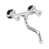 Baterie bucatarie cu dubla comanda Piave, ceramic 35 mm, aerator M22, crom