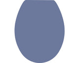 Capac WC form & style Color Edge, inchidere lenta, albastru mat, 46,5x37 cm