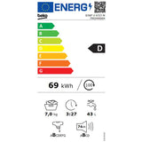 Masina de Spalat Rufe Frontala BEKO B3WFU6723W, SteamCure, 7 kg, 1200 rpm, Clasa D, Alb