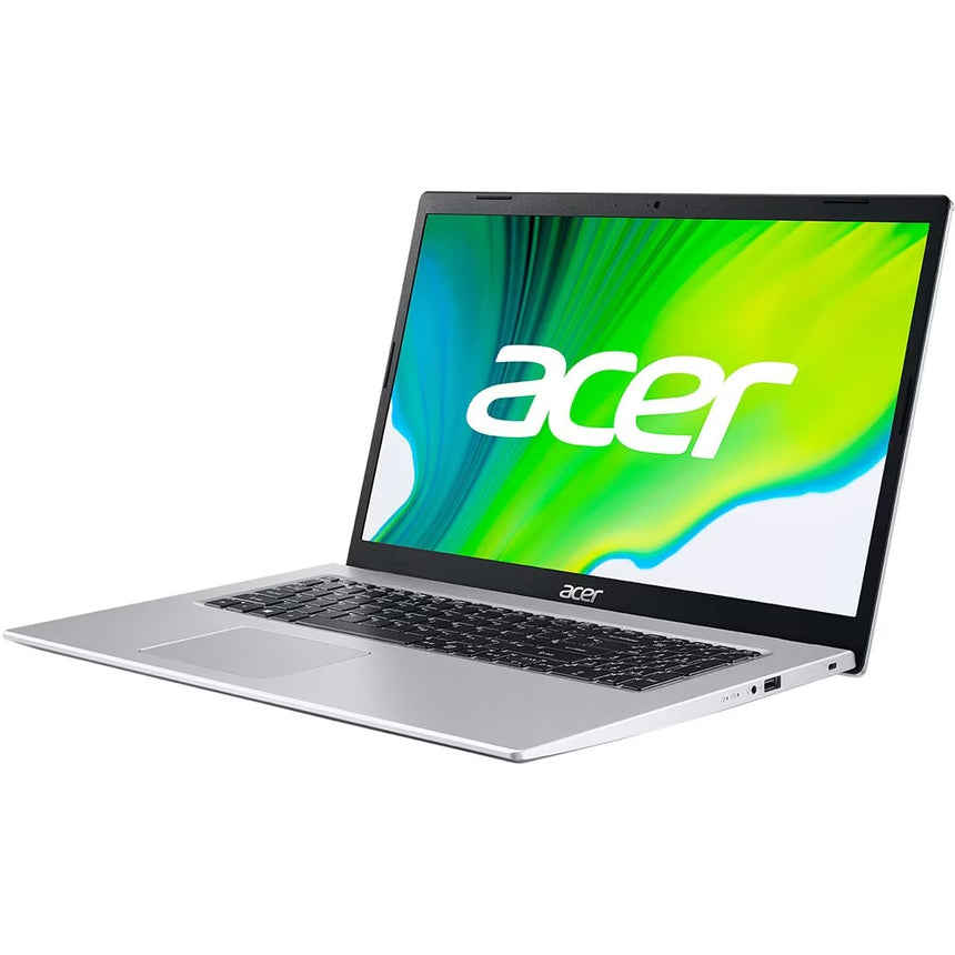 Laptop ACER Aspire 5 A517-52G-57FS, Intel Core i5-1135G7 pana la 4.2GHz, 17.3" Full HD, 16GB, SSD 512GB, NVIDIA GeForce MX450 2GB, Free DOS, Argintiu