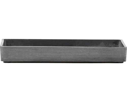 Bol Dreptunghiular Ghiveci Ecopots Plastic 20x10x2, 5 Cm Gri
