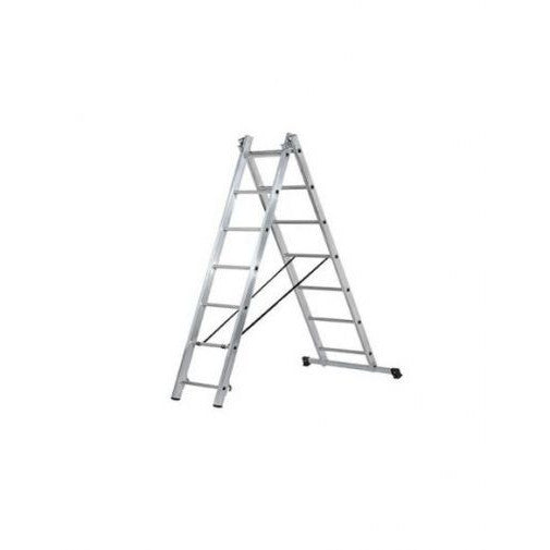 Scara pliabila, 2 tronsoane, 2x7 trepte, lungime 2,05-3,15 m, CLT 2