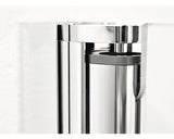 Usa dus pliabila Sanotechnik Sanoflex Duet, 95-97x195 cm, sticla securizata transparenta, profil crom, dreapta