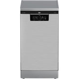 Masina de spalat vase Beko BDFS26046XQ, 10 seturi, 6 programe, Motor ProSmart Inverter, Clasa C, TimeDelay, AquaIntense, 45 cm, Inox
