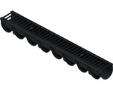 Rigola Polipropilena VODALAND Gratar Fonta 1000x125x100 mm Scurgere Orizontala Ø 110 mm B125 Trafic Carosabil