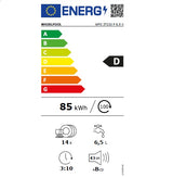 Masina de spalat vase Whirlpool WFO3T233P65X, 14 seturi, 10 programe, Clasa D, PowerClean Pro, Tehnologia al 6-lea Simt, Motor Inverter, Sistem Natural Dry, 60 cm, Inox