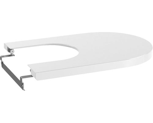 Capac bideu Roca Inspira Round Supralit®, soft close, alb 37,4x53,2 cm