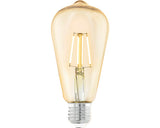 Bec Vintage Led Eglo E27 4w, Glob Para St64, Durata Viata 15.000 H