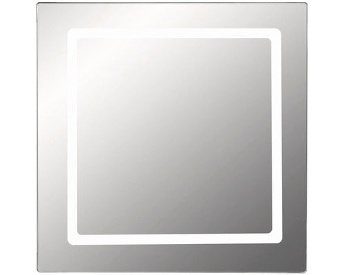 Oglinda Baie Cordia Modern Line 65x60 Cm Rama Argintie
