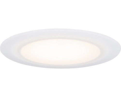 Spoturi incastrabile fixe cu LED integrat Suon WarmDim 6,5W 480 lumeni IP44, 2000-2700K variabile, Ø90 mm, alb satinat, pachet 3 bucati