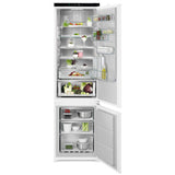 Combina frigorifica incorporabila AEG NSC8M191DS, 269 l, CustomFlex, Ventilator interior, Usi reversibile, Control electronic, Clasa D, H 189 cm