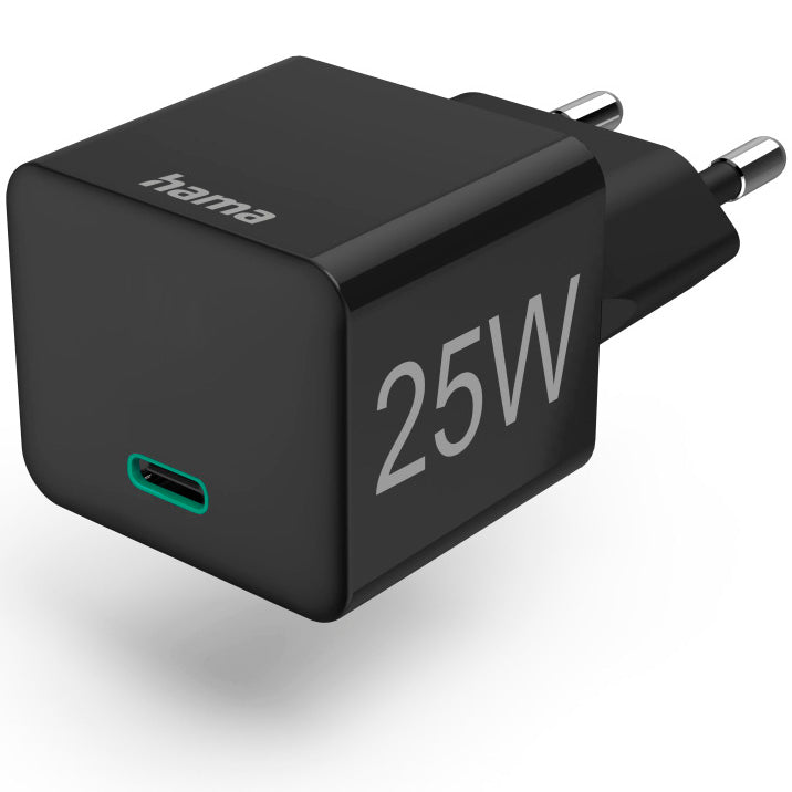 Incarcator mini Hama, PowerDelivery/Qulacomm, USB-C, Negru