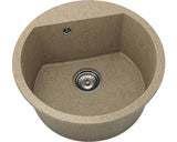 Chiuveta Bucatarie Rotunda Fat Avangard 223 Ø51 Cm, Granixit Cinnamon