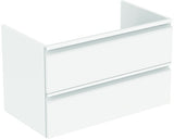 Set mobilier cu lavoar ceramic Tesi 80cm alb lucios Ideal Standard