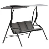 Balansoar metalic pentru gradina, 3 locuri, 170x110x153cm