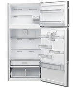 Frigider cu doua usi Whirlpool W84TE 72XAQUA2, 574 l, Dual No Frost, Clasa E, Dispenser apa, H 186 cm, Inox