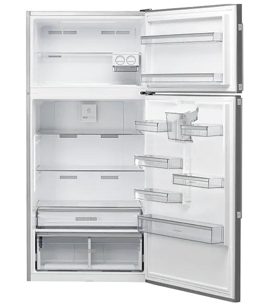 Frigider cu doua usi Whirlpool W84TE 72XAQUA2, 574 l, Dual No Frost, Clasa E, Dispenser apa, H 186 cm, Inox