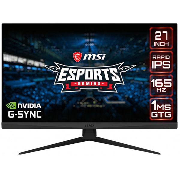 Monitor Gaming LED IPS MSI Optix G273QF, 27", WQHD, 165Hz, NVIDIA G-SYNC, Negru
