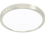 Panou Cu Led Integrat Fueva5 20w 2500 Lumeni Ø28, 5 Cm, Montaj Aplicat, Lumina Neutra, Alb/nichel Mat