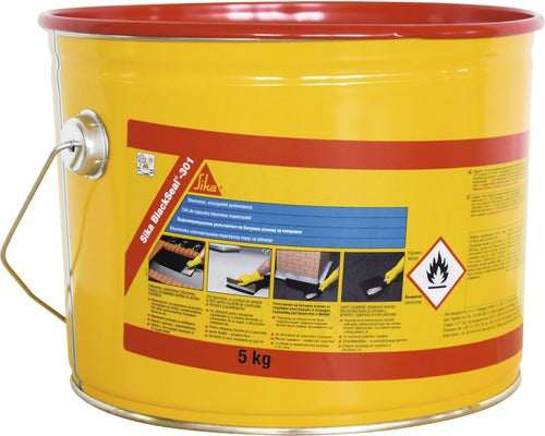 Mastic Bituminos Sika Blackseal 301 Pentru Etansare Si Lucrari De Reparatie 5 Kg Negru