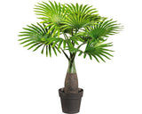 Palmier Artificial Mini Washingtonia In Ghiveci H 45 Cm Verde