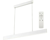 Pendul Cu Led Integrat Line 120 Bz Rc 30w 3000 Lumeni, Lumina Alba 3000-6500k, Plastic Alb, Cu Telecomanda