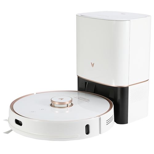 Robot de aspirare Xiaomi VIOMI Robot S9, putere 50W, Putere de absorbtie 2800Pa, Colector praf 3l, 7 programare, Alb