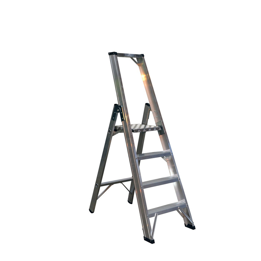 Scara aluminiu, dubla cu trepte pe o parte 9304 Alverosal , Aluminiu