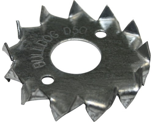 Saibe Cu Gheare De Fixare Simpson Bulldog 50x16 Mm Otel Zincat, Dantura Pe Ambele Parti, 10 Bucati