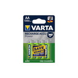 Set 4 baterii alcaline AA, Varta, 1.2V/1350 mAh, Verde/Argintiu