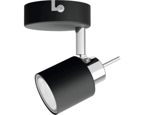 Spot Aplicat Meranti Gu10 Max. 1x35w, Metal/negru