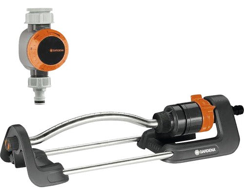 Set Aspersor Oscilant Gardena Aqua S Si Timer Analogic