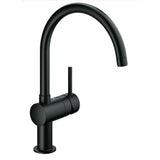 Baterie de bucatarie Grohe Minta 32917KS0, 3/8'', tip C, pipa inalta, pivotanta, mat, Negru