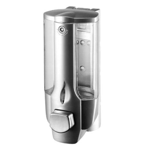 Dozator de sapun lichid, Bisk, 300 ml, Argintiu