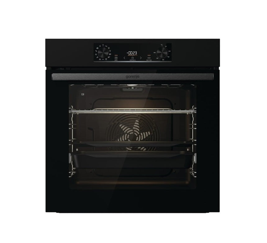 Cuptor Incorporabil GORENJE GBF22ILP, Electric, Autocuratare Pirolitica, 77 l, Clasa A+, Negru