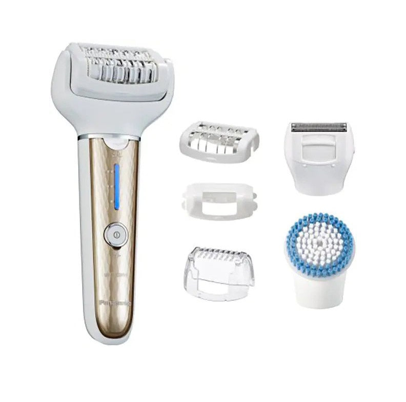 Epilator PANASONIC ES-EL7B-N503, 60 pensete, 8 accesorii, Acumulator, Auriu