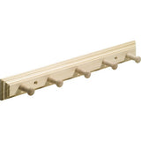 Cuier perete, model lemn natur, cu 5 agatatori, 400x50x60 mm