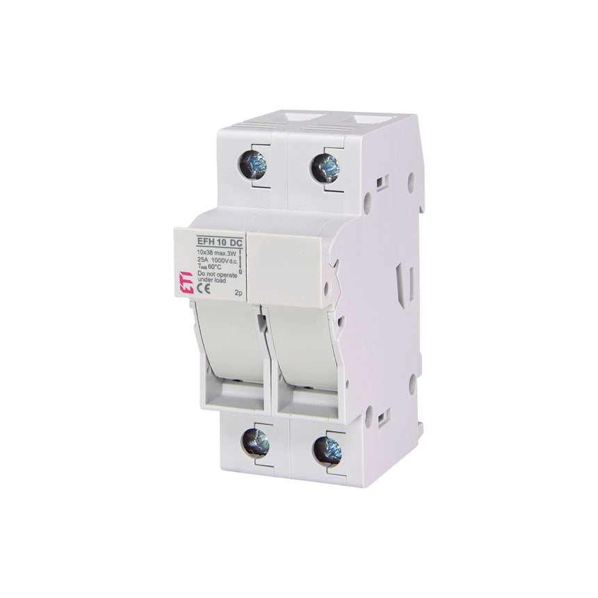 Separator cu fuzibil Eti, EFH DC 10x38mm pentru panouri fotovoltaice 2P 25A