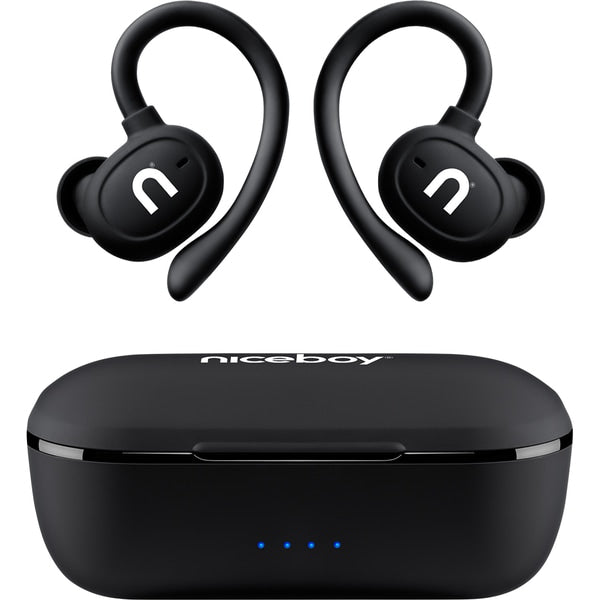 Casti NICEBOY Hive Airsport 3, True Wireless, Bluetooth, In-Ear, Microfon, Negru