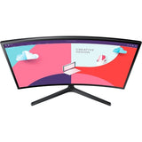 Monitor Gaming curbat LED VA SAMSUNG LS24C362EAUXEN, 23.8", Full HD, 75Hz, FreeSync, Negru, Clasa F