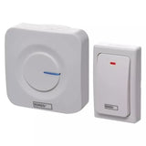 Sonerie wireless Emos AC P5729, semnalizare luminoasa, 36 tonuri, volum reglabil, 90 dB, 180 m, Alb