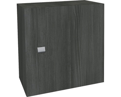 Dulap baie cub suspendat, reversibil, PAL, 45x45 cm, stejar inchis