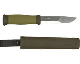 Cutit Universal Morakniv Outdoor 2000 224mm, Verde, Cu Teaca