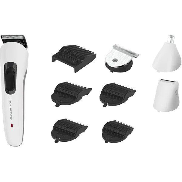 Aparat de tuns ROWENTA Multistyle 9 in 1 TN8961F4, Acumulator, 60 min Autonomie, 5 trepte, Alb