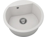 Chiuveta Bucatarie Rotunda Fat Avangard 223 Ø51 Cm, Fatgranit White