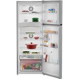 Frigider cu doua usi Beko B3RDNE504HXB, 477 l, No Frost, HarvestFresh, Display, AeroFlow, XXL Bottle holder, Clasa E, H 186,5 cm, Metal Look