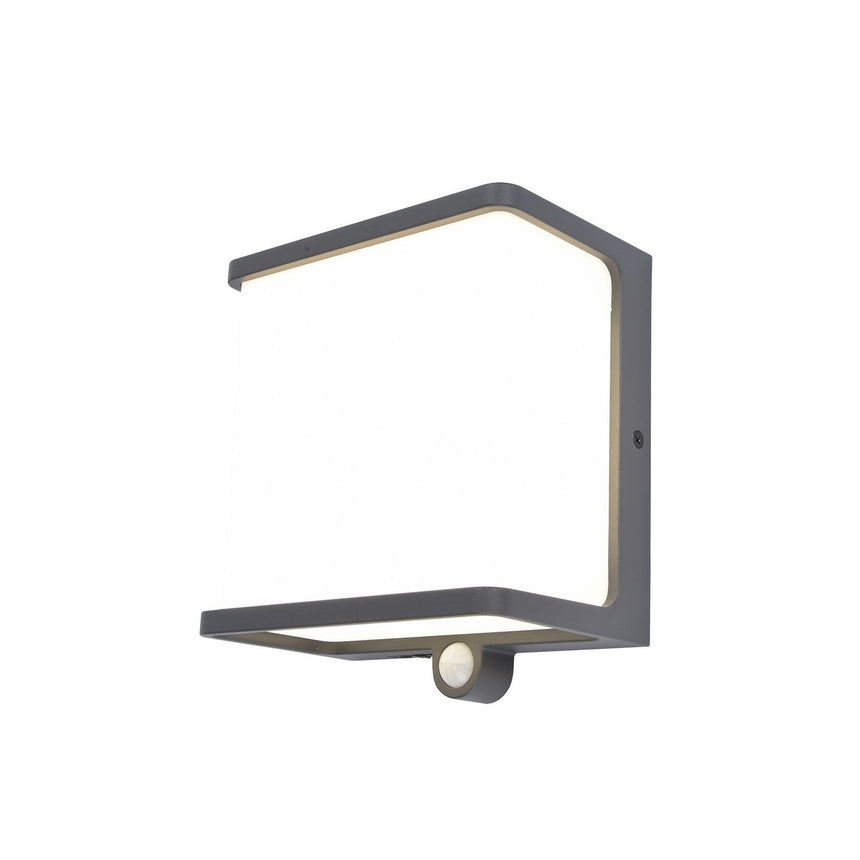 Aplica de exterior, Lutec, Aluminiu, Lumina LED, Gri
